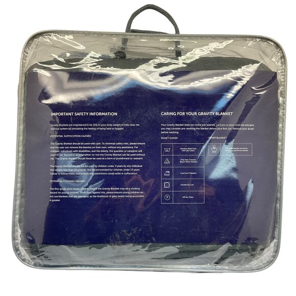 Gravity Cooling Premium Weighted Blanket (48" x 72" - 15lbs) in Gray - Picture 4 of 5